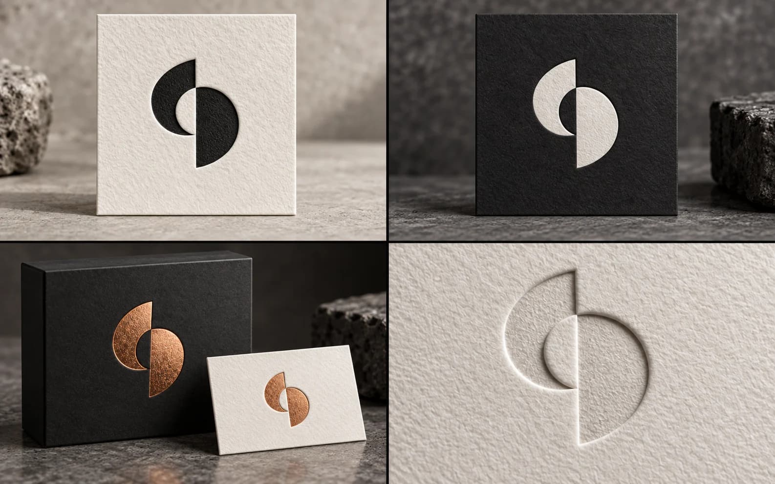 Logo de marca · Concepto visual · Imagen conceptual de la plantilla