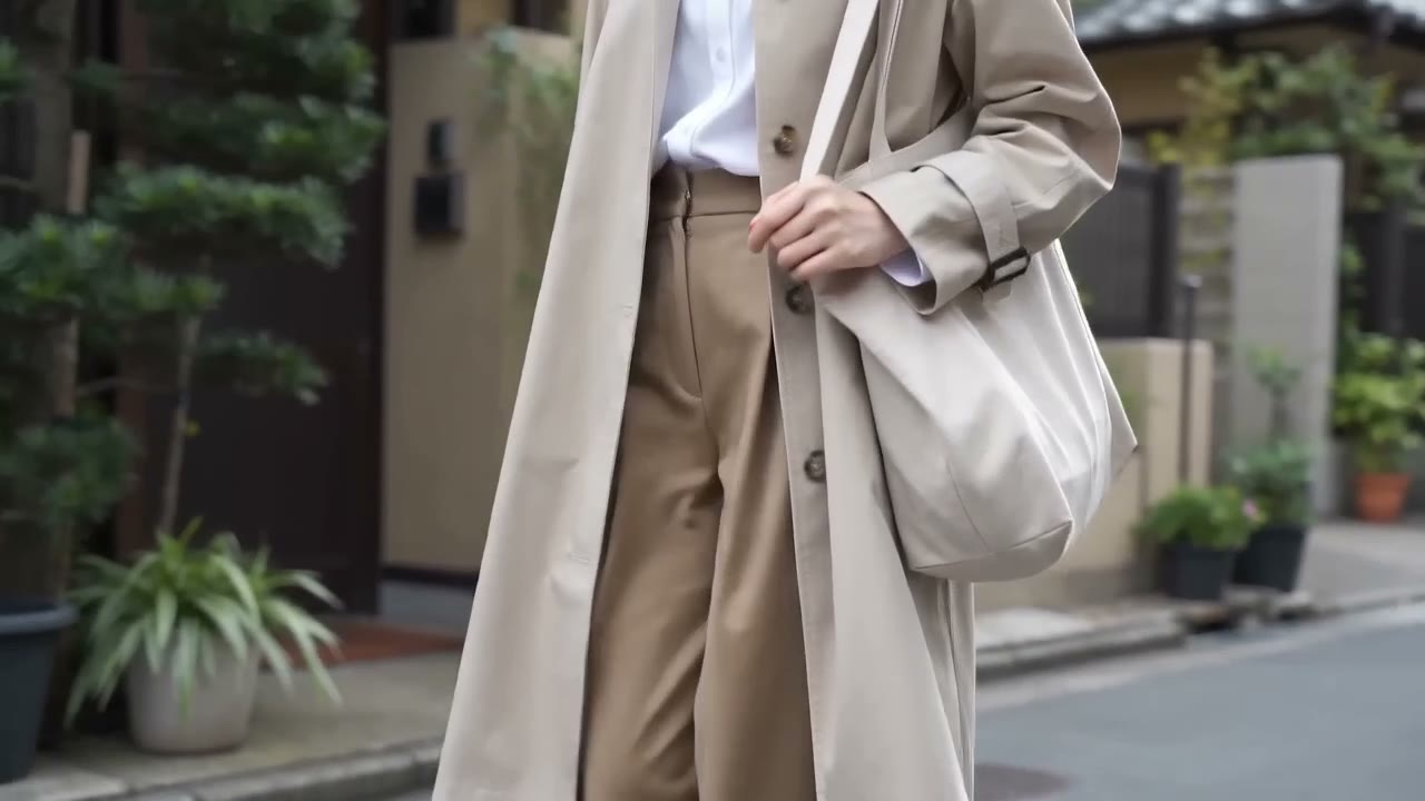 街拍穿搭展示 参考帧