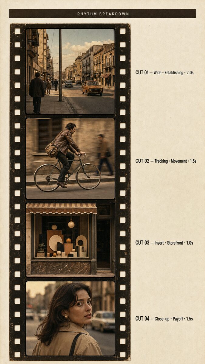 Retro street-style pacing breakdown